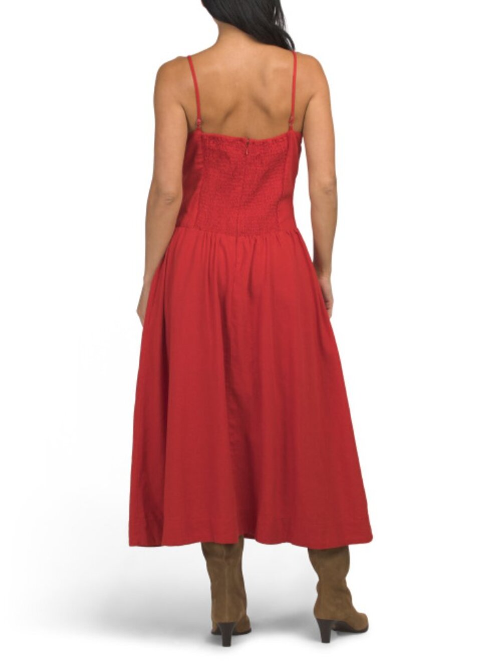 JOIE Linen Blend Drop Waist Maxi Dress - Picture 2 of 5